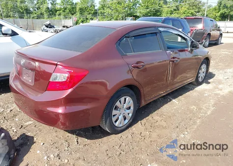 2012 Honda Civic Lx from USA, damaged, VIN 19XFB2F55CE056272